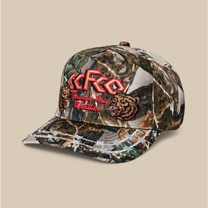 Filson Camouflage Cap with Red Embroidery